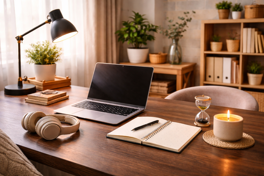 Ambiente de Foco Profundo em Casa