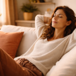 mulher descansando autocuidado feminino