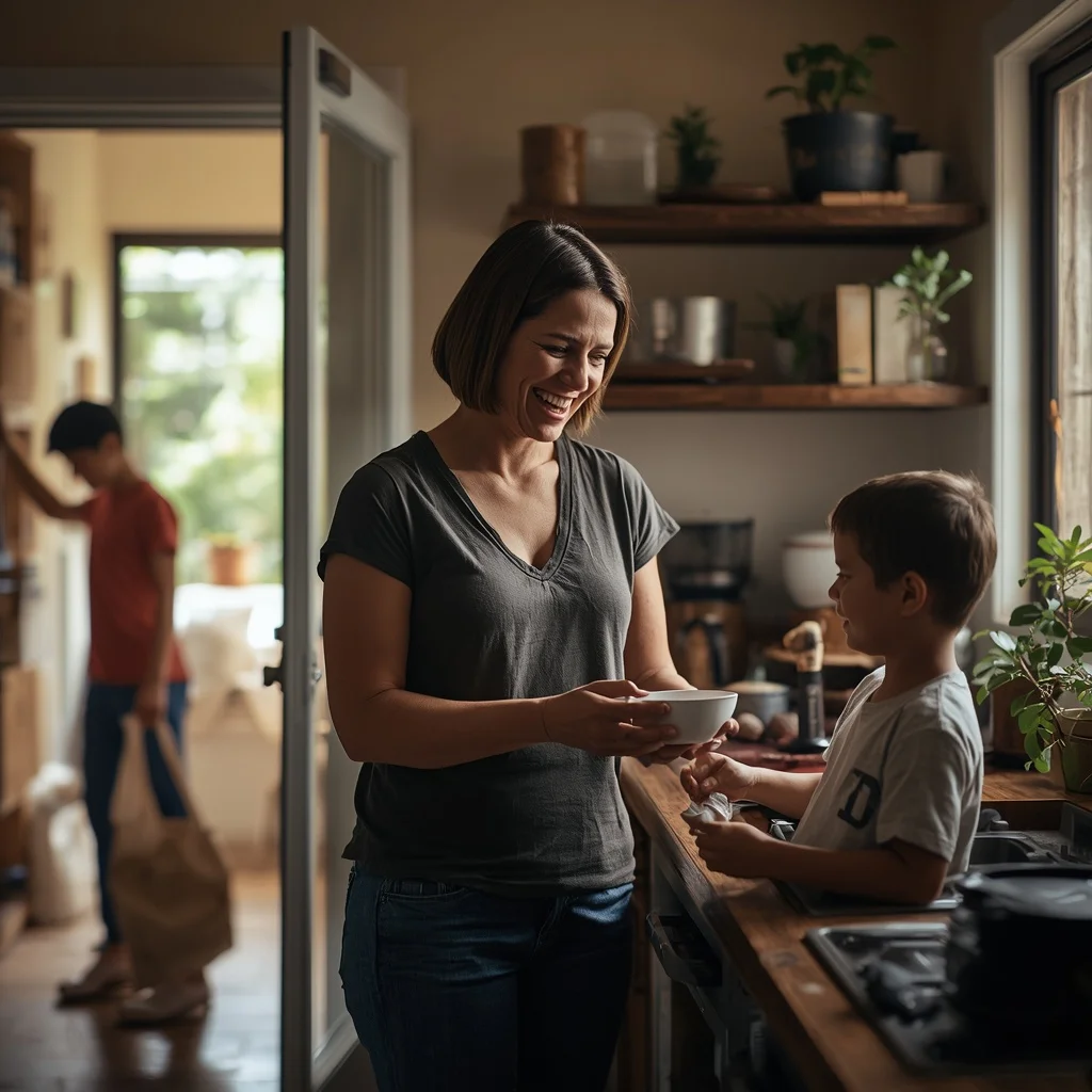 dividir tarefas de casa com os filhos